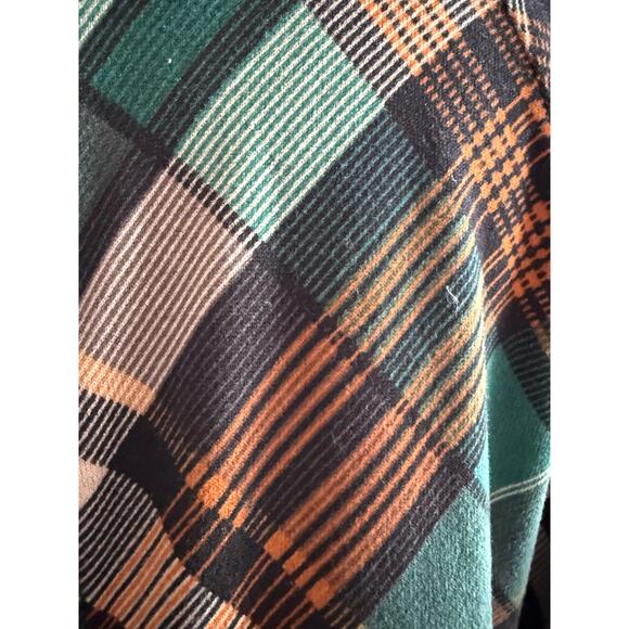 JH Green Plaid Shift Dress Size XL Classic Office Academia Workwear - Picture 6 of 9